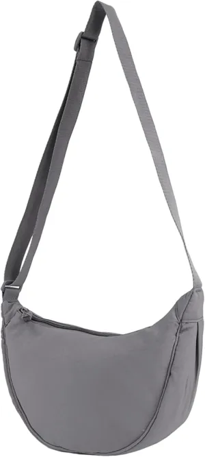 Crossbody Bag Hobo Sling Crescent Bag Women Men Trendy Small Shoulder Bag Purse Dumpling Bag Casual Handbag Adjustable Strap