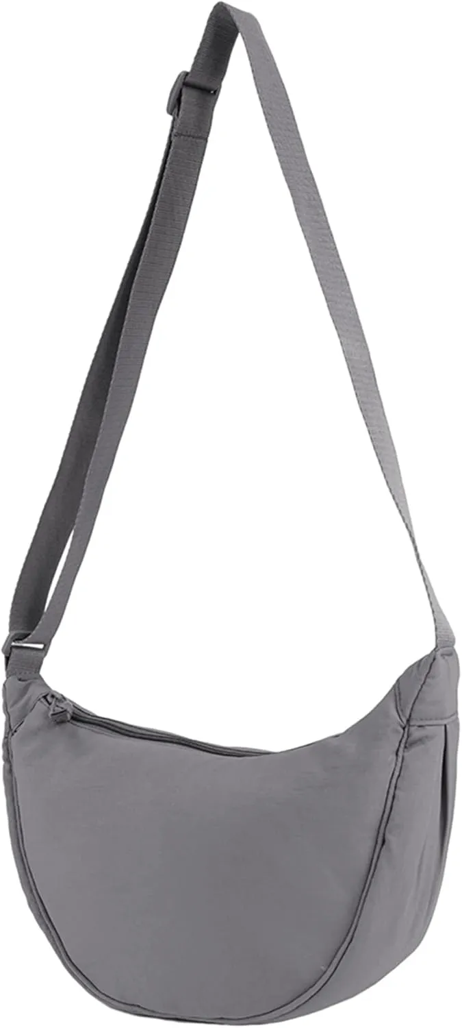 Crossbody Bag Hobo Sling Crescent Bag Women Men Trendy Small Shoulder Bag Purse Dumpling Bag Casual Handbag Adjustable Strap