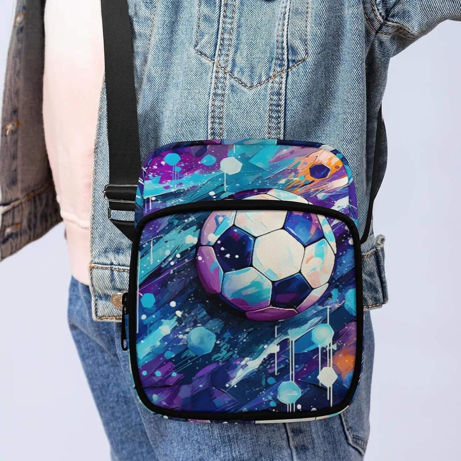 Crossbody Bag Small Sling Backpack Shoulder Bags Chest Pack Cross Body Daypack Basketball Belt Purses