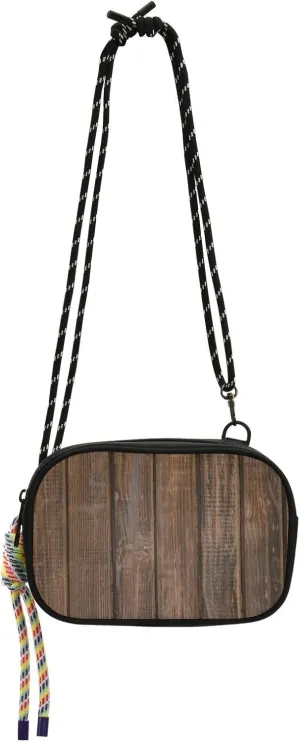 Crossbody Bag Wild Jungle Woodgrain Cell Phone Purse Wallet with Credit Card Slots Multicolor Handbag with Adjustable Strap Fits Phone Keys And More