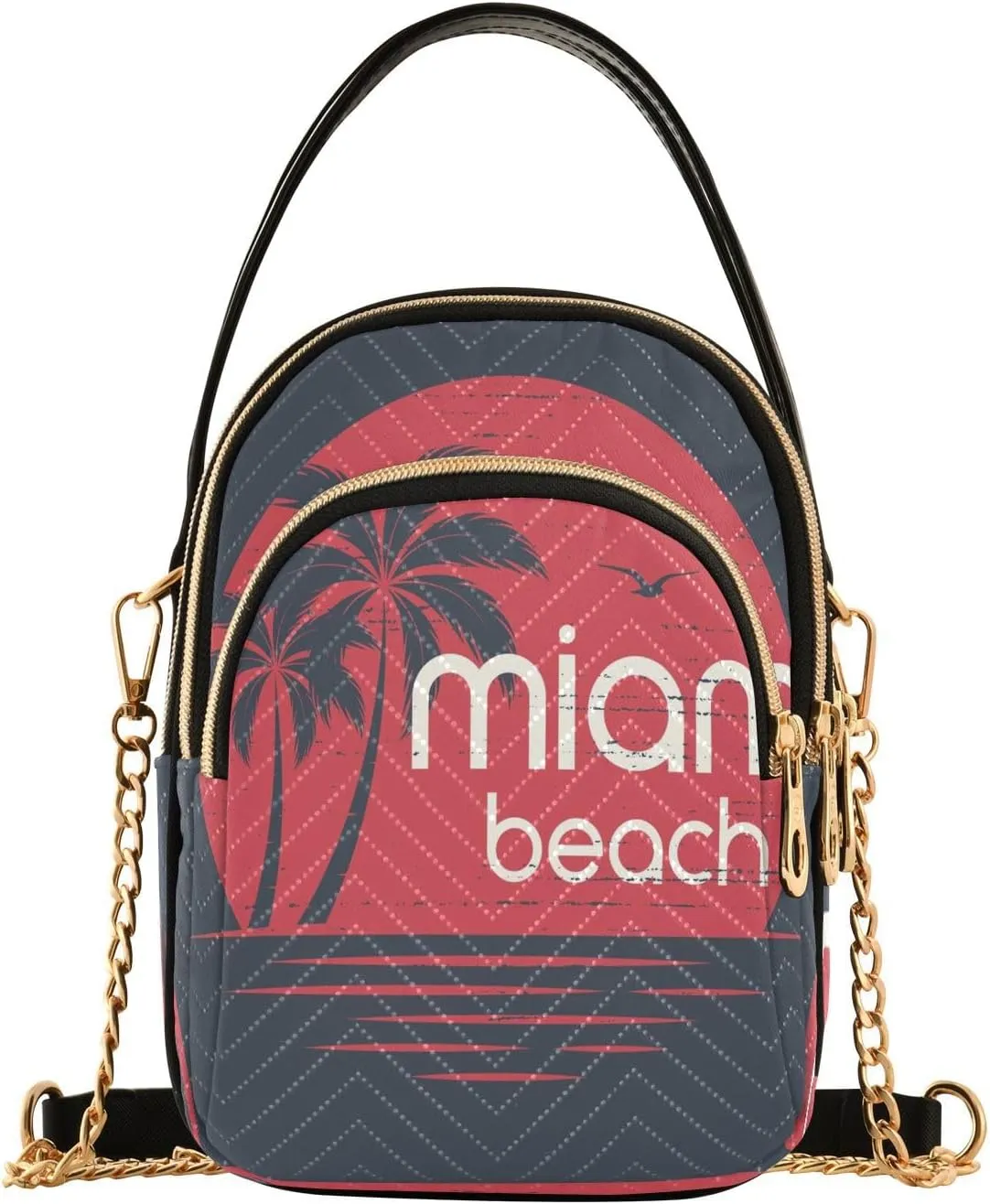 Crossbody Bags Crossbody Purse Chest Bag Miami Beach for Women Trendy