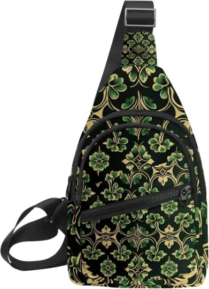 Crossbody Bags for Women Cross Body Bag for Woman Sling Bag Crossbody Bag Saint Patrick's Day Clover Leaf Sling Backpack Travel