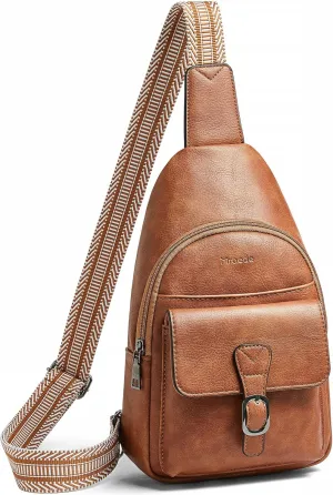 Crossbody Bags for Women Men Sling Bag 5 Pockets Fanny Pack Sling Backpack Chest Daypack Travel Purse Anti Theft