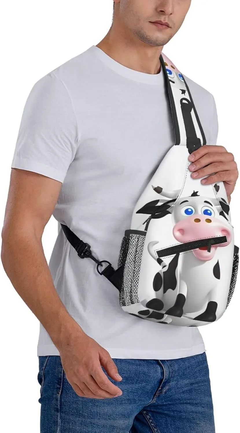 Crossbody Bags for Women Men Trendy Sling Bag Casual Chest Bag Japanese Crane Shoulder Bag for Travel Sport
