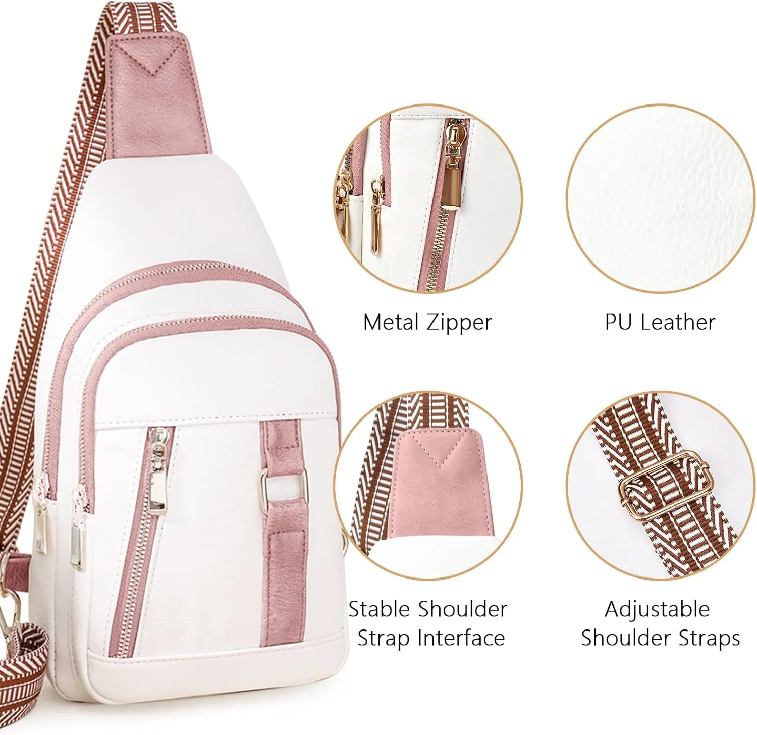 Crossbody Bags for Women Mothers Day Gifts for Mom Her Wife Birthday Gifts Small Sling Bag Leather Fanny Packs for Travel