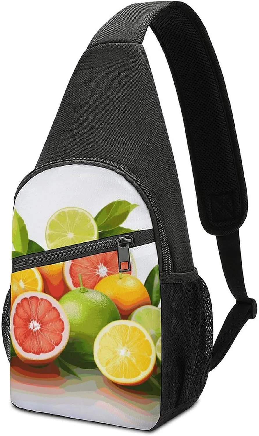 Crossbody Bags for Women Sling Backpack Citrus Fruits Chest Bag Daypack Fanny Pack Cross Body Bag