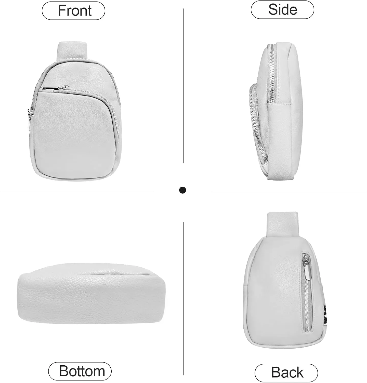 Crossbody bags for women,travel sling bag, fanny packs purses for women bag with pu leather.
