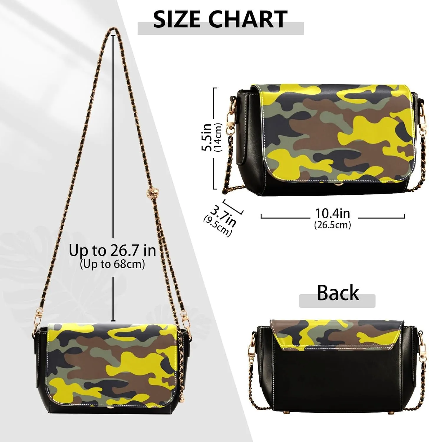 Crossbody Handbag PU Leather Shoulder Bag Sturdy Travel Pouch Compact Chic Bag for Women Everyday Use