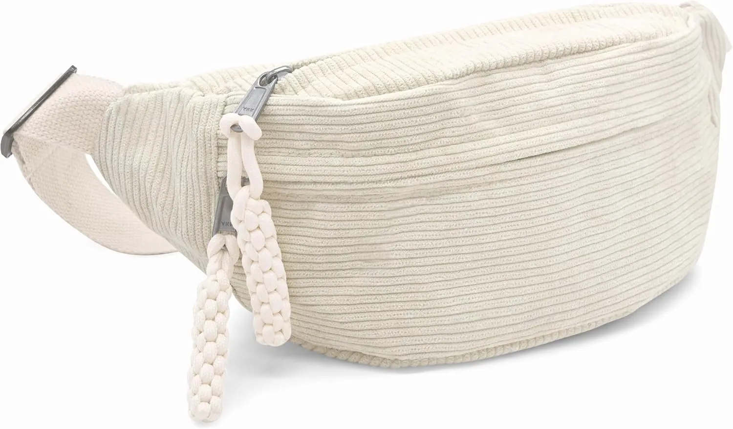 Crossbody Panny Pack Corduroy Sling Bag Casual Chest Bags Multi Zip Pockets with Adjustable Shoulder Straps for Women and Men