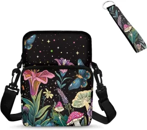 Crossbody Purses with Keychain Set for Women Small Sling Bag for Women Crossbody Purse Outdoor Tarvel Gift