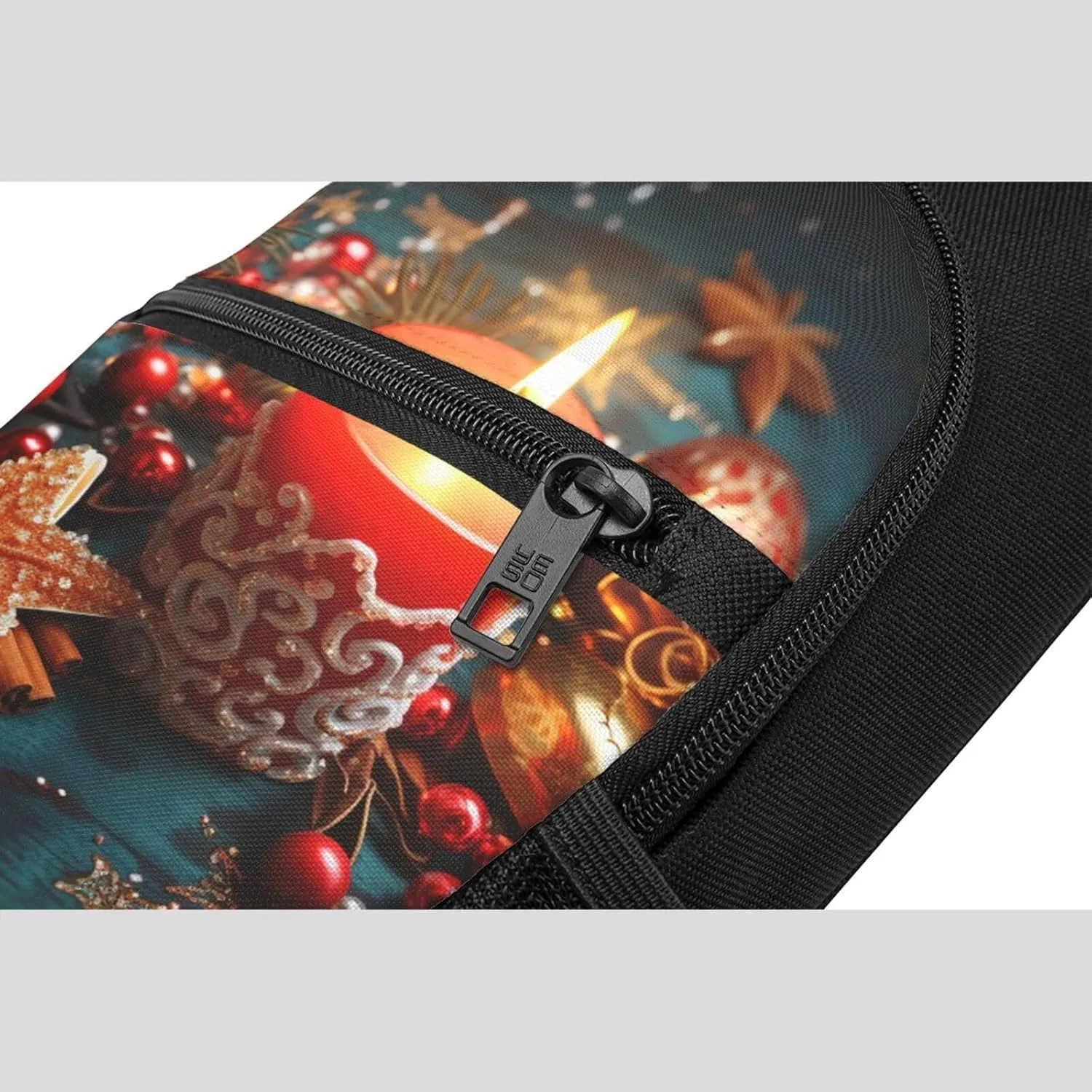Crossbody Sling Backpack Sling Bag for Men Women Cross Chest Bag Shoulder Bag Christmas candle Travel Hiking Daypack