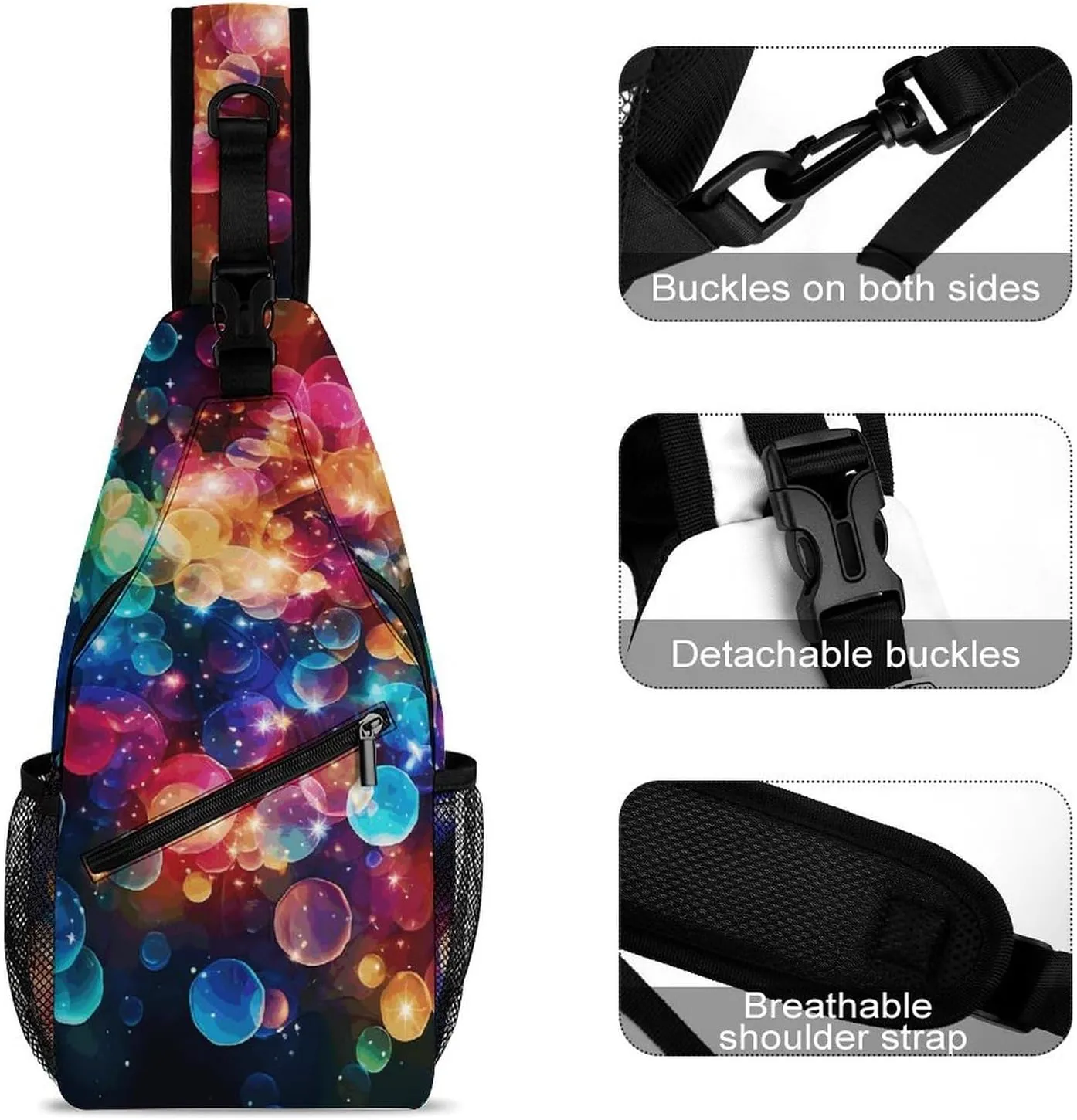 Crossbody Sling Bag Ancient Egyptians Backpack Sling Bag Travel Hiking Chest Bag Shoulder Bag Daypack