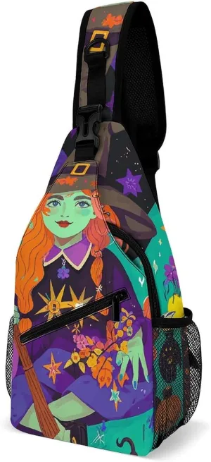 Crossbody Sling Bag Cute Dogs Backpack Sling Bag Travel Hiking Chest Bag Shoulder Bag Daypack