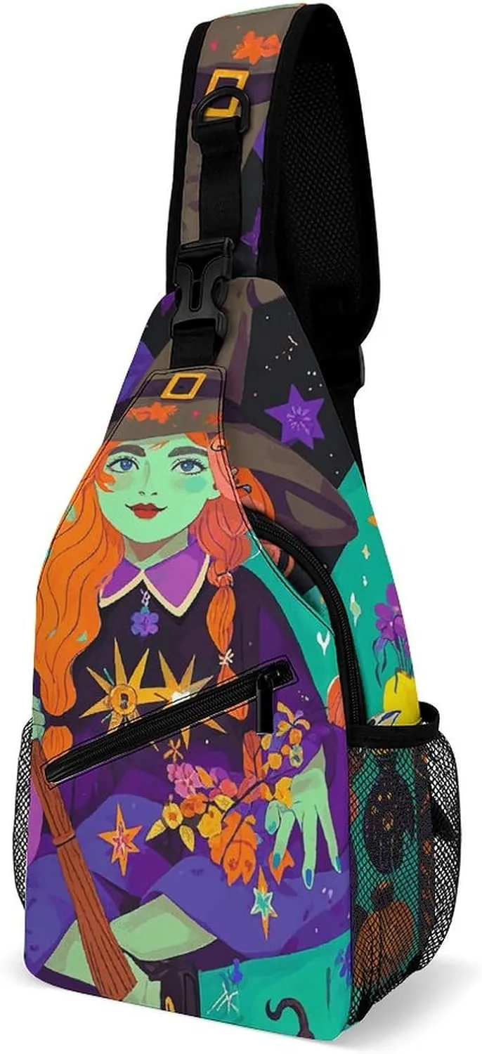 Crossbody Sling Bag Cute Dogs Backpack Sling Bag Travel Hiking Chest Bag Shoulder Bag Daypack