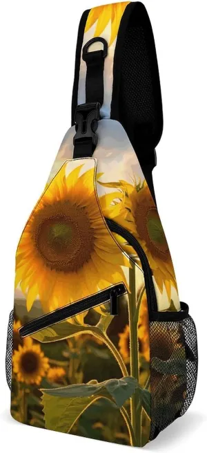 Crossbody Sling Bag Cute Dogs Backpack Sling Bag Travel Hiking Chest Bag Shoulder Bag Daypack