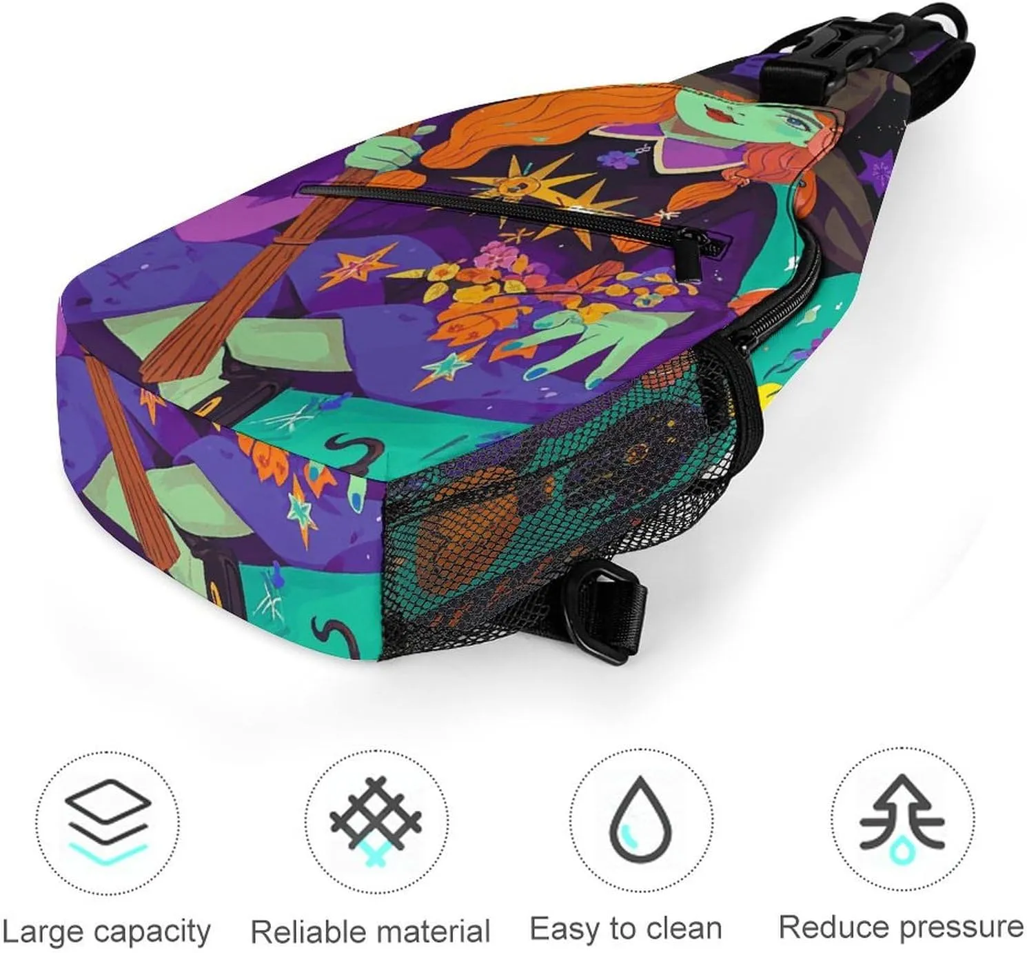 Crossbody Sling Bag Cute Dogs Backpack Sling Bag Travel Hiking Chest Bag Shoulder Bag Daypack