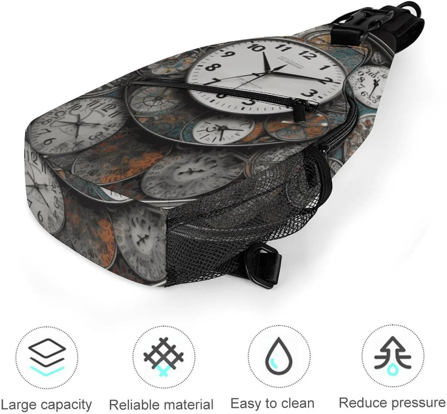 Crossbody Sling Bag Daisy Blue Backpack Sling Bag Travel Hiking Chest Bag Shoulder Bag Daypack