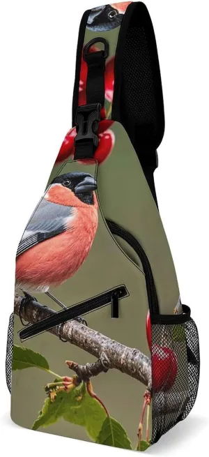 Crossbody Sling Bag Father Christmas Backpack Sling Bag Travel Hiking Chest Bag Shoulder Bag Daypack