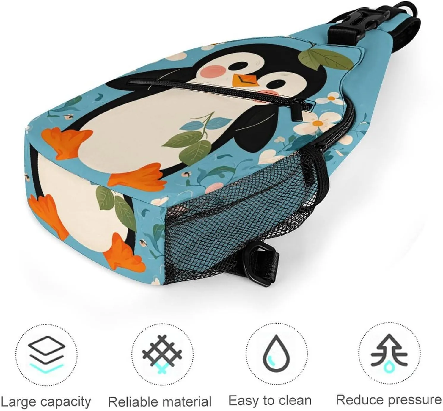 Crossbody Sling Bag Red Pandas Backpack Sling Bag Travel Hiking Chest Bag Shoulder Bag Daypack