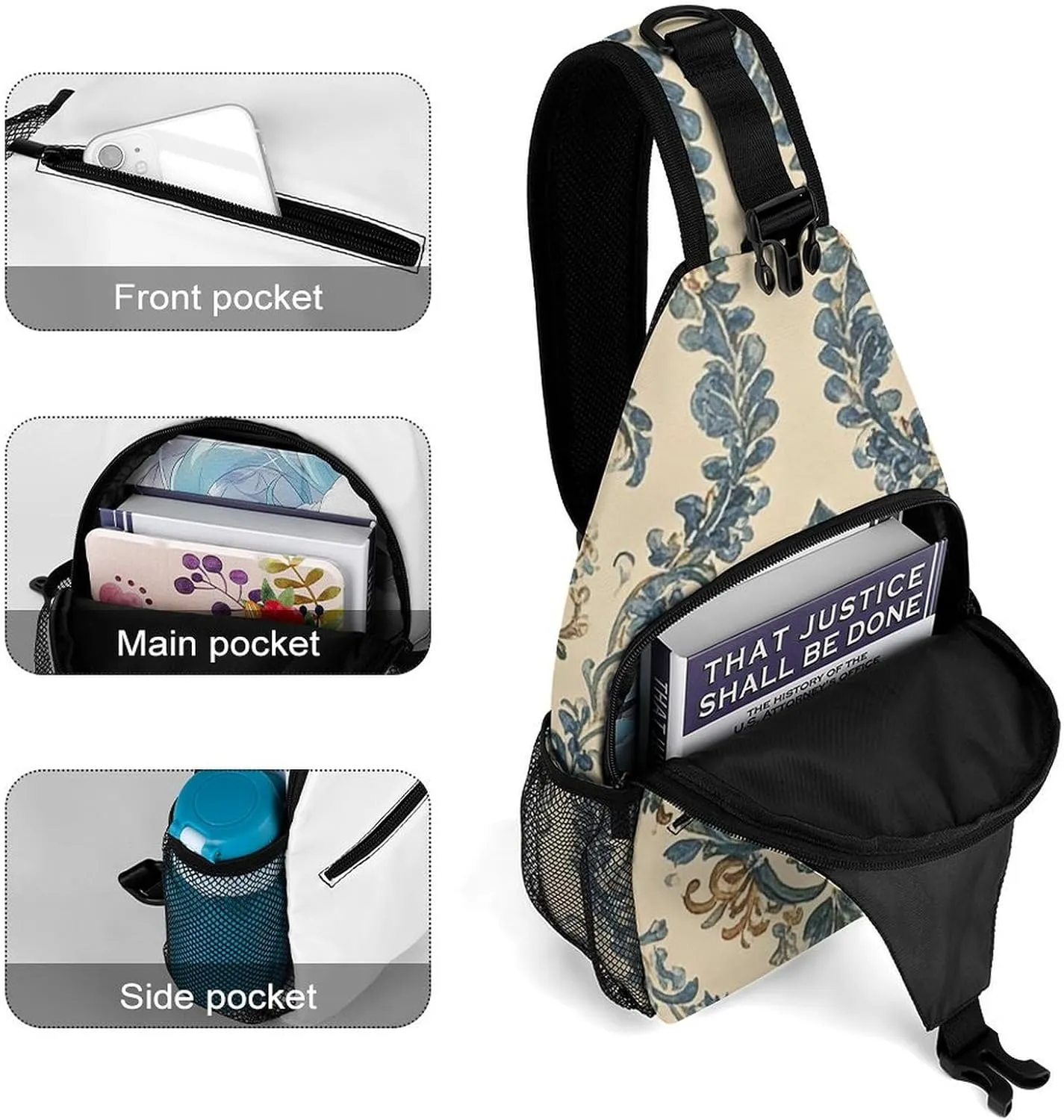 Crossbody Sling Bag Red Pandas Backpack Sling Bag Travel Hiking Chest Bag Shoulder Bag Daypack