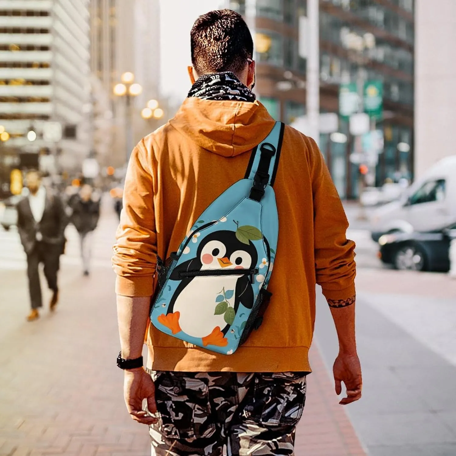 Crossbody Sling Bag Red Pandas Backpack Sling Bag Travel Hiking Chest Bag Shoulder Bag Daypack