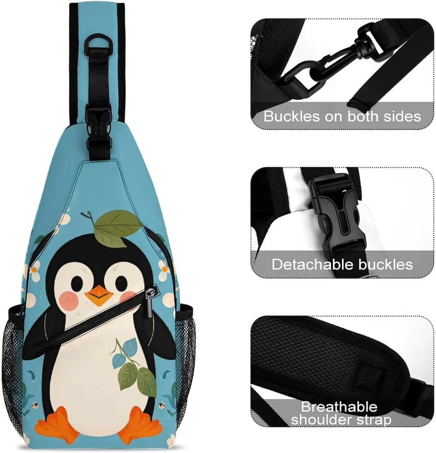 Crossbody Sling Bag Red Pandas Backpack Sling Bag Travel Hiking Chest Bag Shoulder Bag Daypack