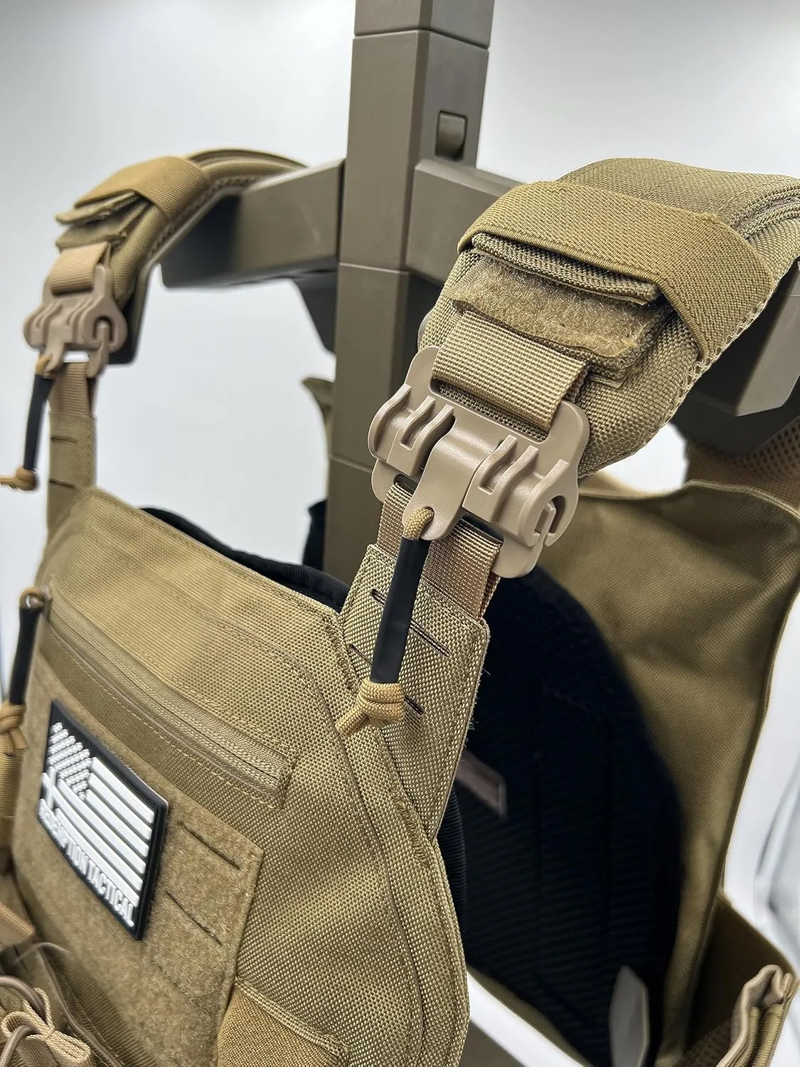 Crusader 2.0 Tactical Molle Quick Release Buckles Vest with Side Cummerbund Pouches and Triple mag Pouch