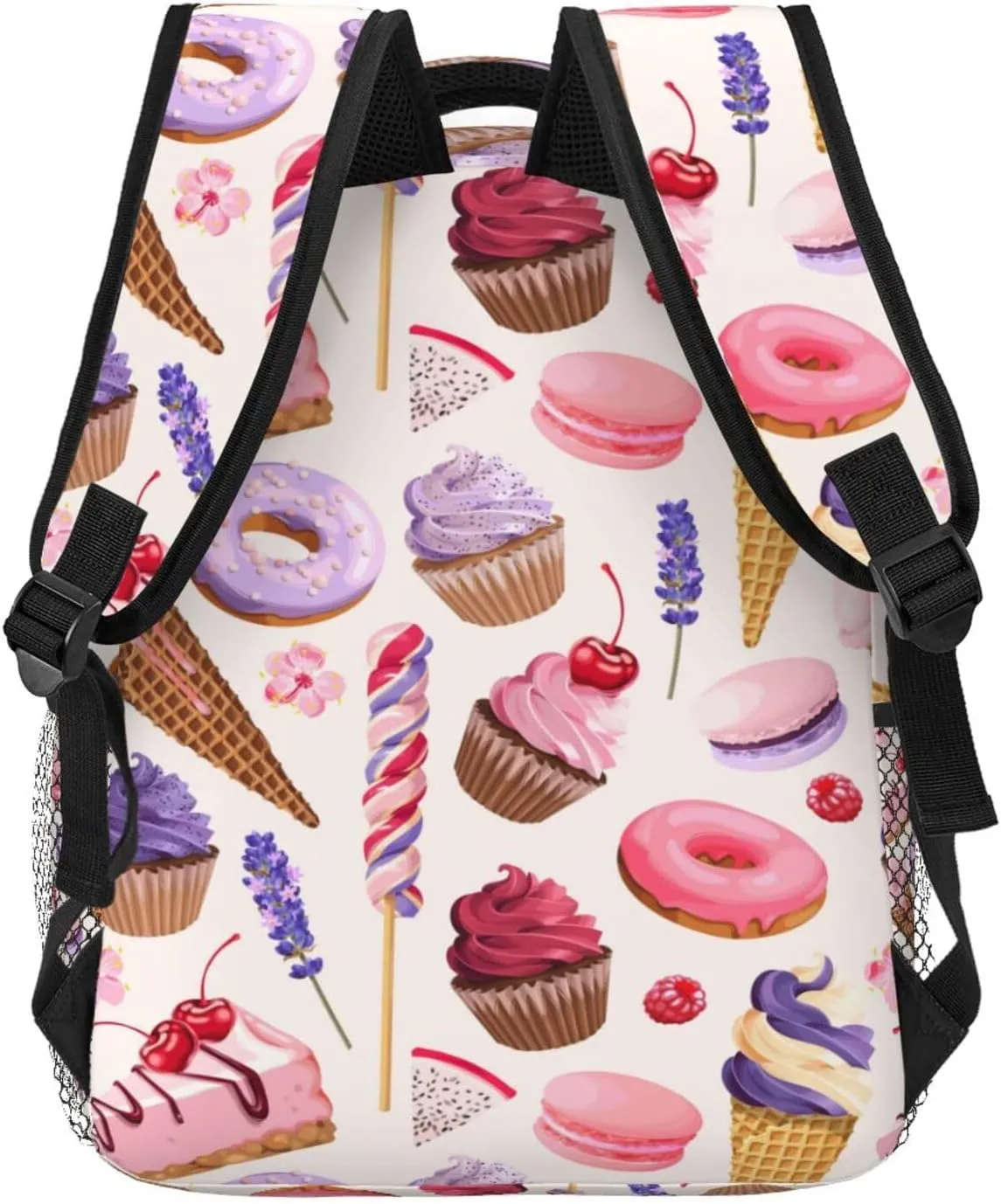 Cupcakes Donut Ice Cream Backpack Laptop Backpack Sports Travel Shoulder bag Light casual backpack