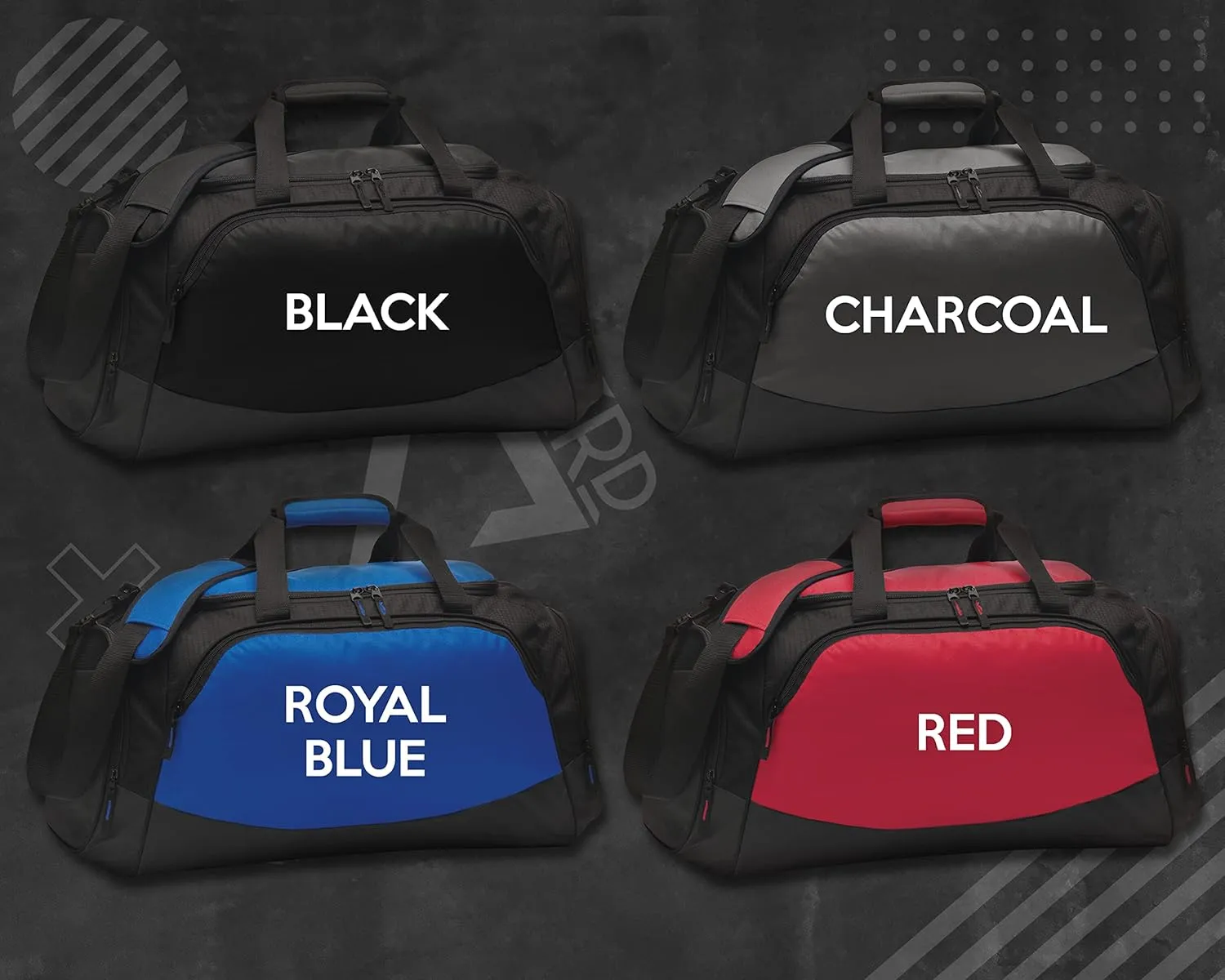 Custom Gym Duffle Bag with Shoe Compartment | Personalized Travel Duffle Bag for Men & Women | Large Sports Duffel Bag for Travel, Great for Storing Gear, Clothing, Modesto Horse Heart Black