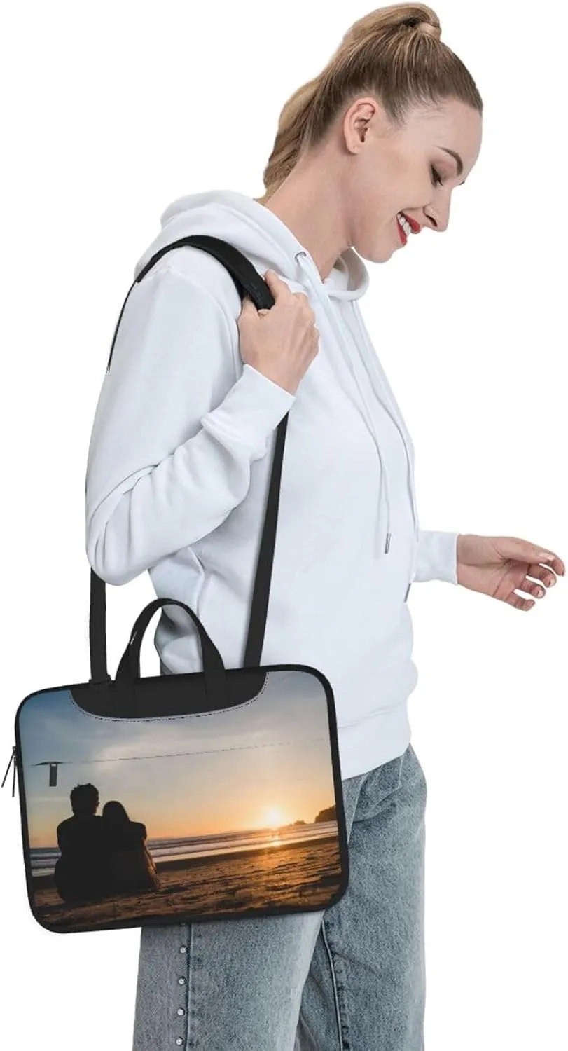 Custom Laptop Bag Messenger & Shoulder Bags Add Photo Text Computer Carrying Case with Strap