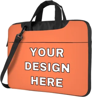 Custom Laptop Bag Messenger & Shoulder Bags Add Photo Text Computer Carrying Case with Strap
