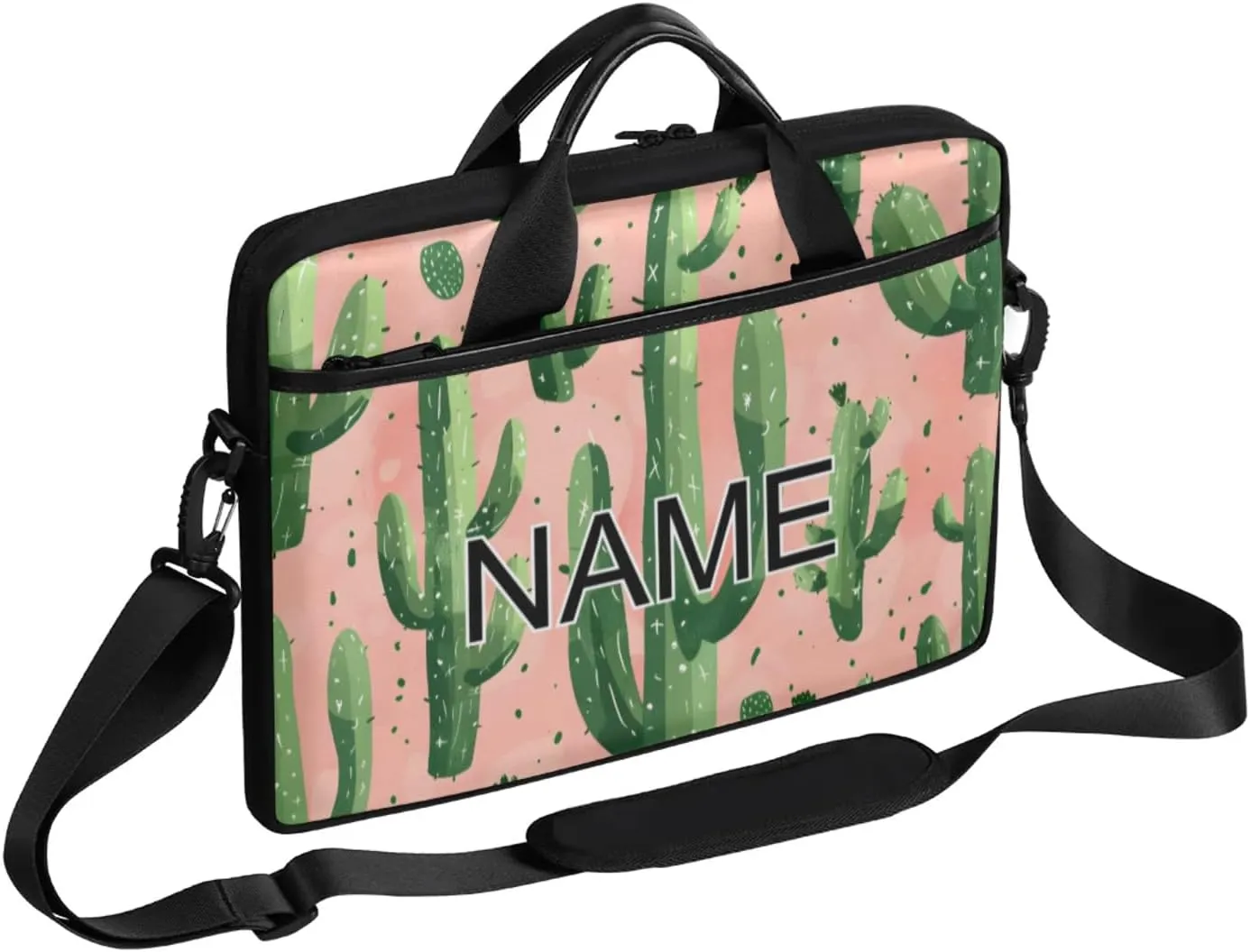 Custom Laptop Bag with Name Personalized 15 Inch Shoulder Computer Bag