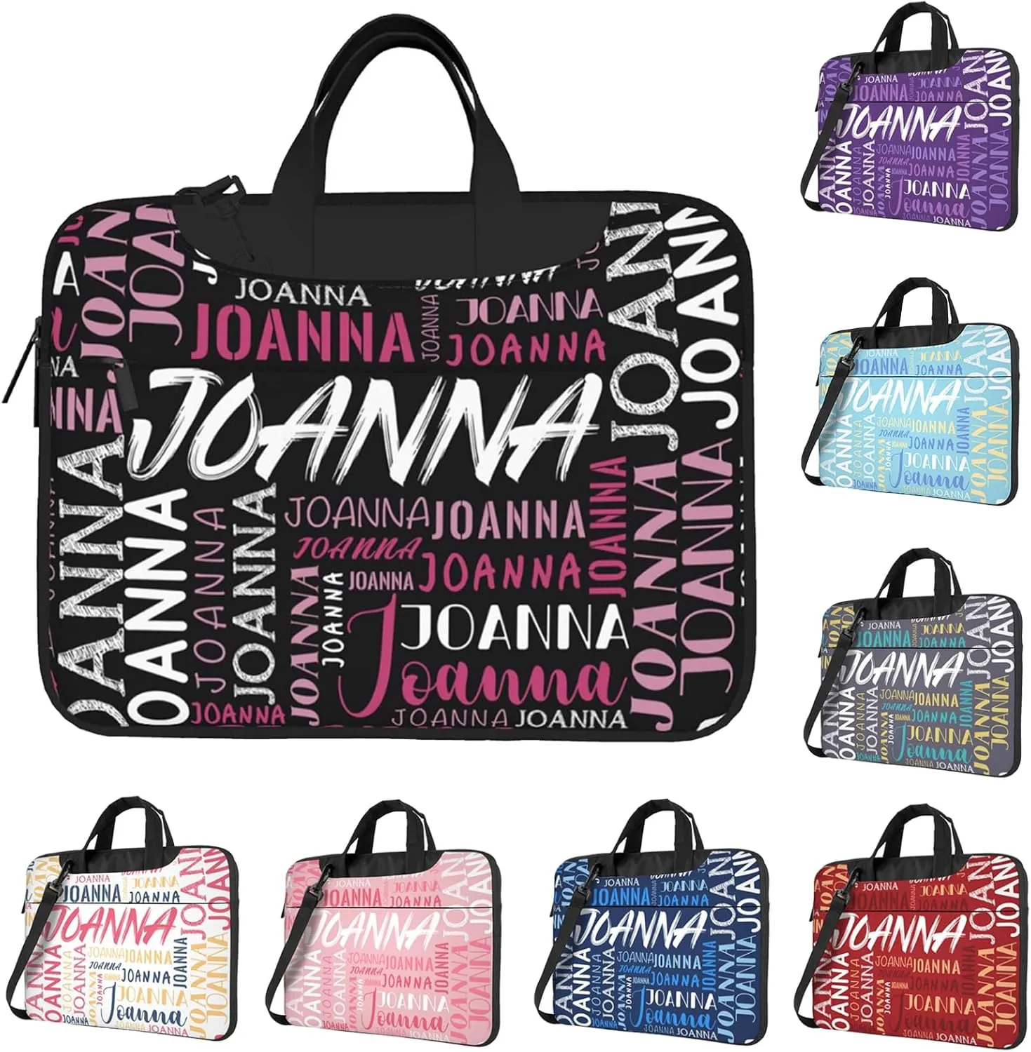 Custom Laptop Bag with Name, Personalized Shoulder Bag for Laptop, Customized Portable Computer Bag Gifts for Business Office