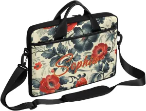 Custom Laptop-Bag with Name,Lightweight Portable Personalized Shoulder Computer-Bag,Customized Briefcase for Women