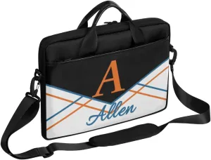 Custom Laptop Bag,Personalized Shoulder Bag for Laptop,Portable Computer Bag,Gifts for Business Office White Stitching