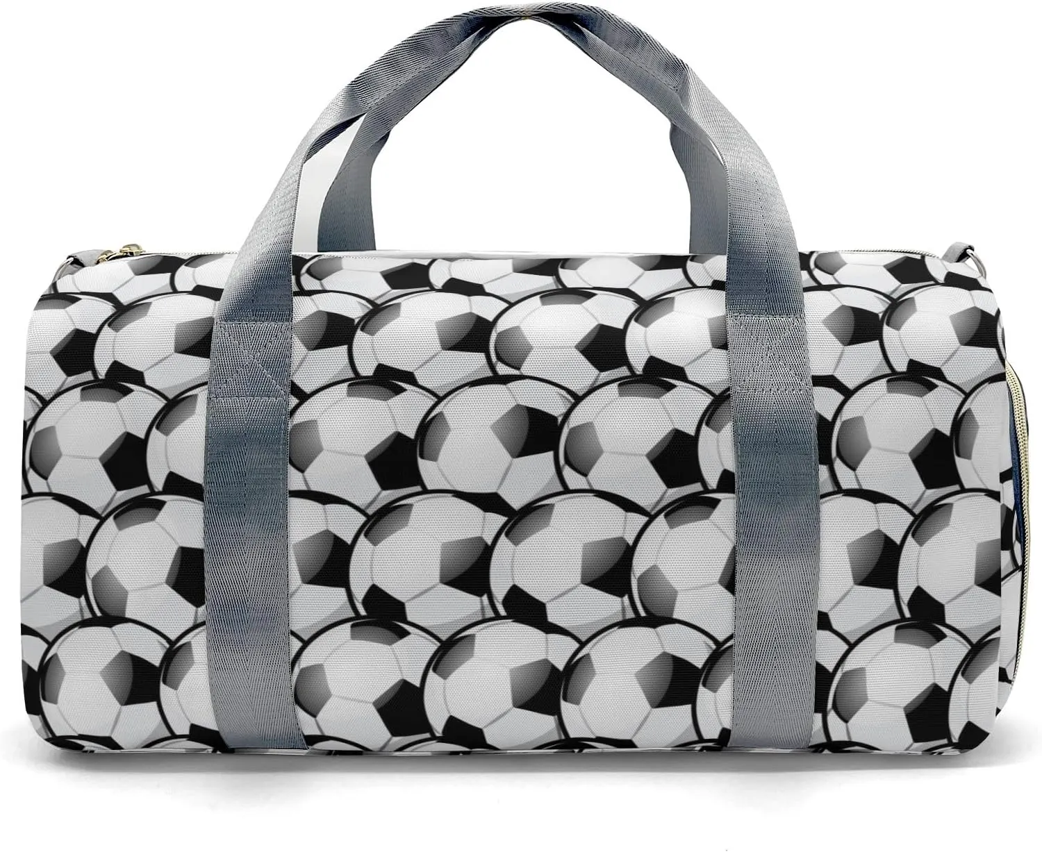 Customized Travel Duffel Bag with Name Arrange Football Personalized Sports Gym Bag Waterproof Weekend Luggage Bag