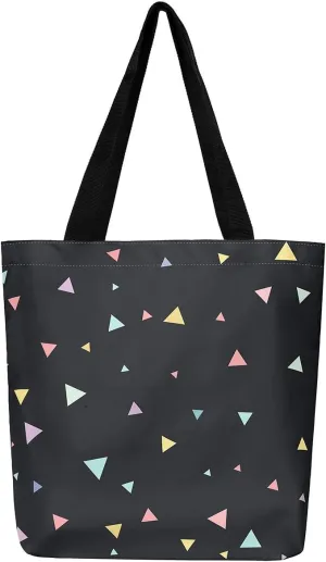 Cute Axolotl Canvas Tote Bag Rainbow Axolotls Shoulder Bag,Ocean Nautical Sea Animal Reusable Grocery Shoulder Bag