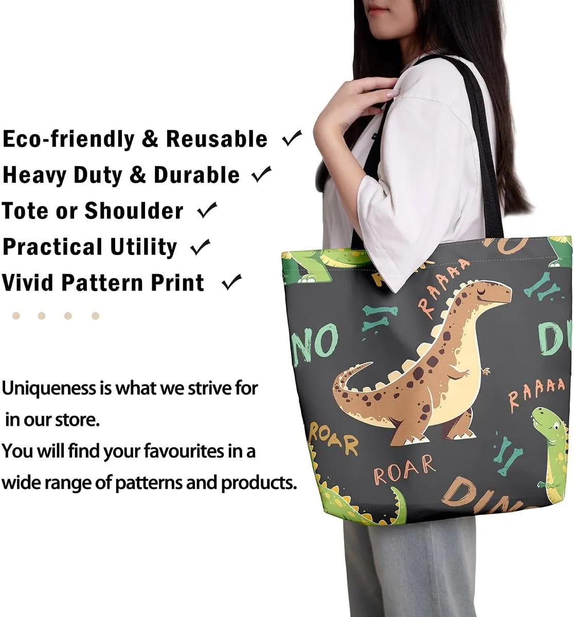 Cute Axolotl Canvas Tote Bag Rainbow Axolotls Shoulder Bag,Ocean Nautical Sea Animal Reusable Grocery Shoulder Bag