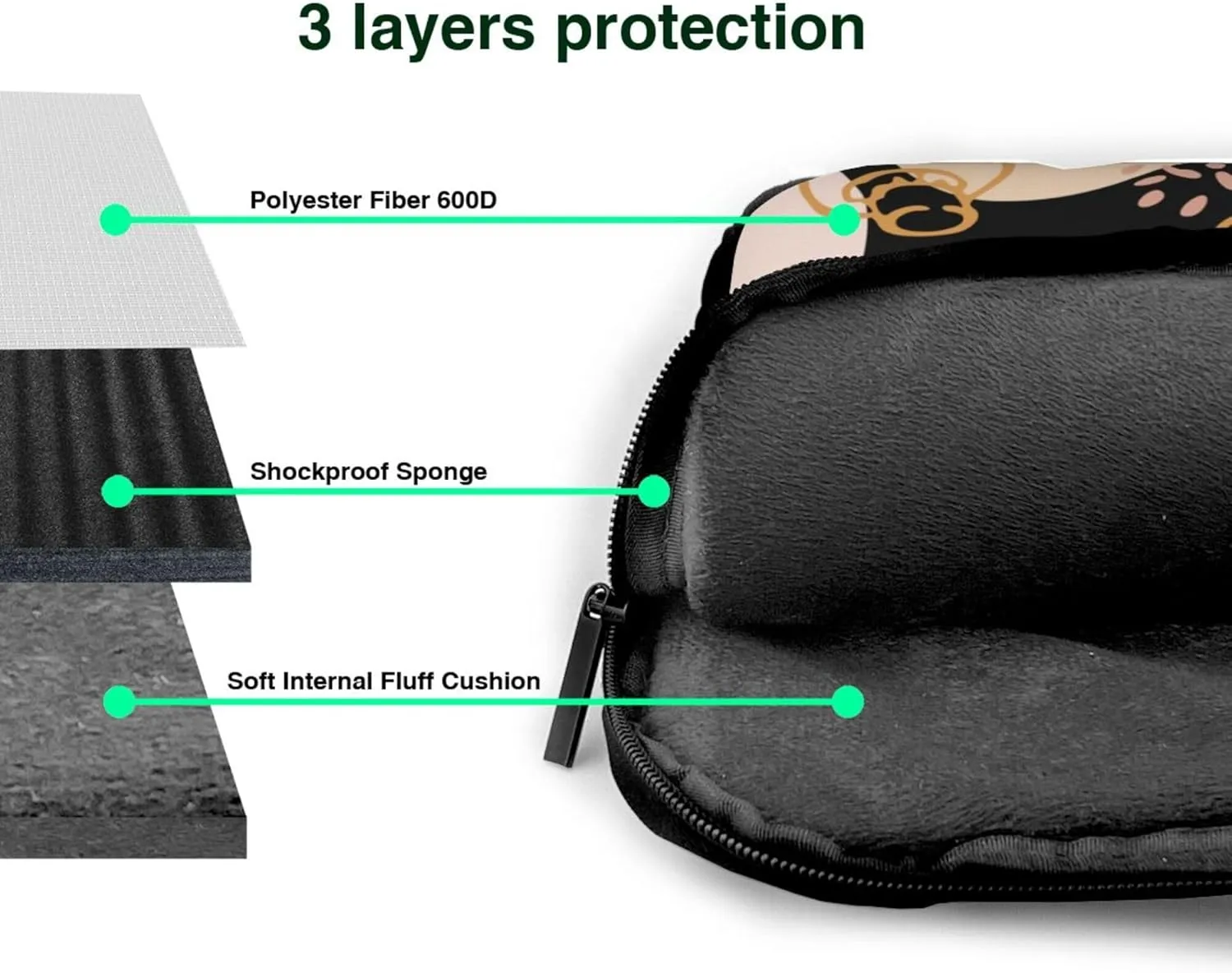 Cute Cartoon Rat Laptop Shoulder Bag ​for Men Women, Computer Carrying Case Messenger Bag with Strap