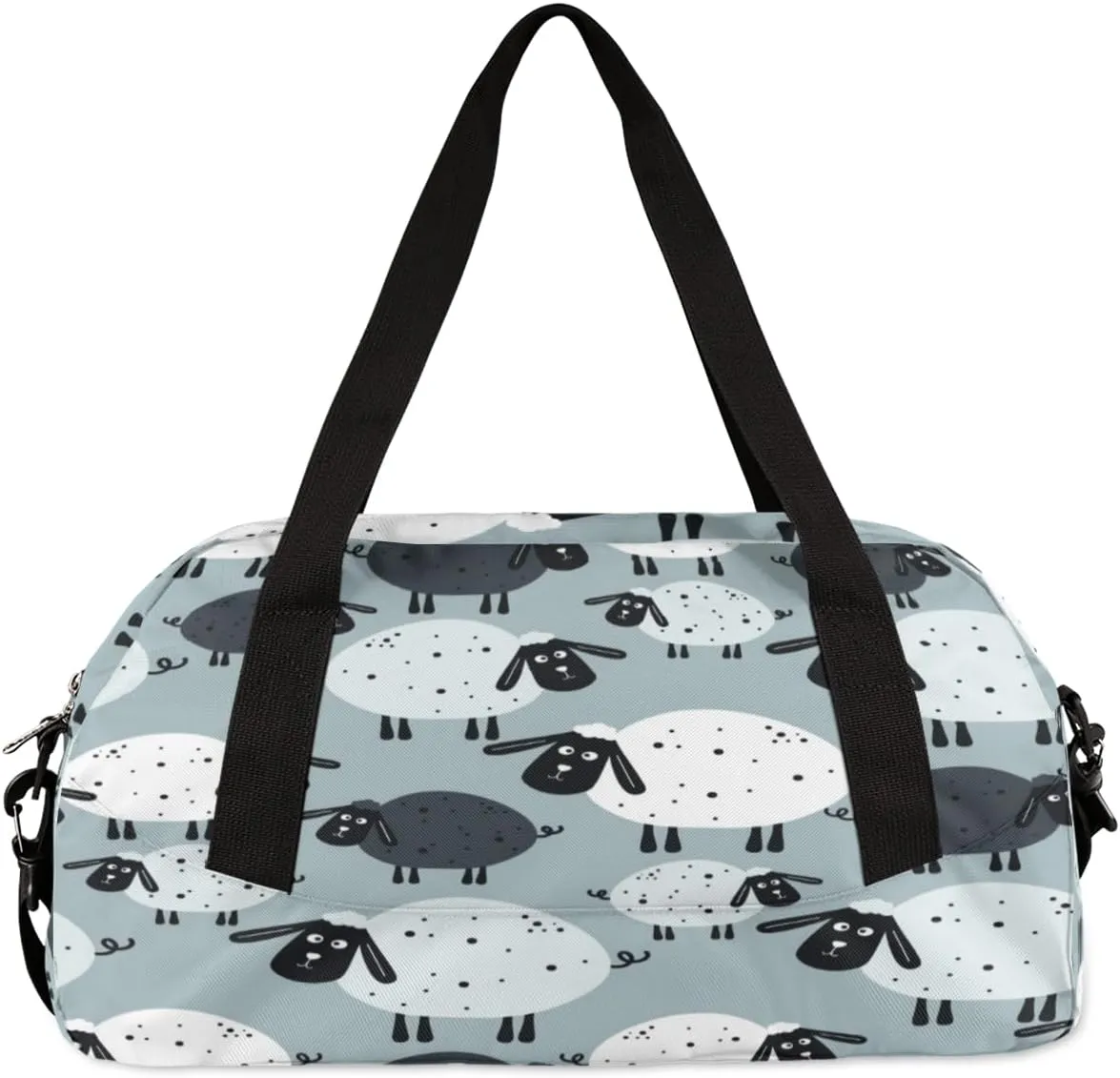 Cute Lamb Gym Bag, Duffle Bag, Weekender Bag, Duffel Bag, Overnight Bag, Travel Duffel Bag, Dance Bag, Tote Bag, Beach Bag, Pool Bag, Gym Duffle Bag, Carry on Bag