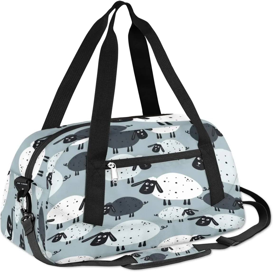 Cute Lamb Gym Bag, Duffle Bag, Weekender Bag, Duffel Bag, Overnight Bag, Travel Duffel Bag, Dance Bag, Tote Bag, Beach Bag, Pool Bag, Gym Duffle Bag, Carry on Bag