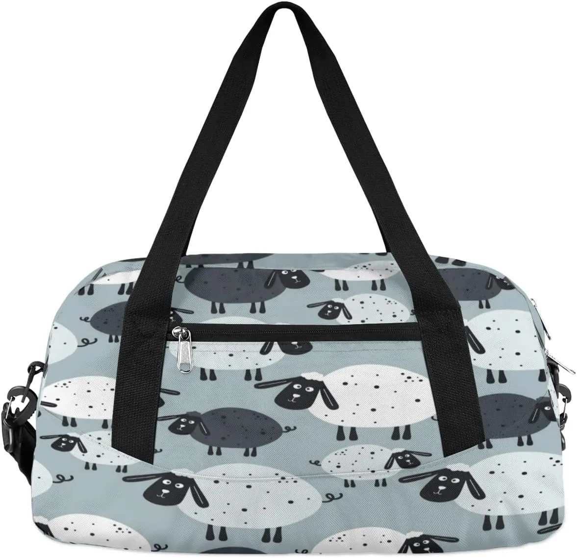 Cute Lamb Gym Bag, Duffle Bag, Weekender Bag, Duffel Bag, Overnight Bag, Travel Duffel Bag, Dance Bag, Tote Bag, Beach Bag, Pool Bag, Gym Duffle Bag, Carry on Bag