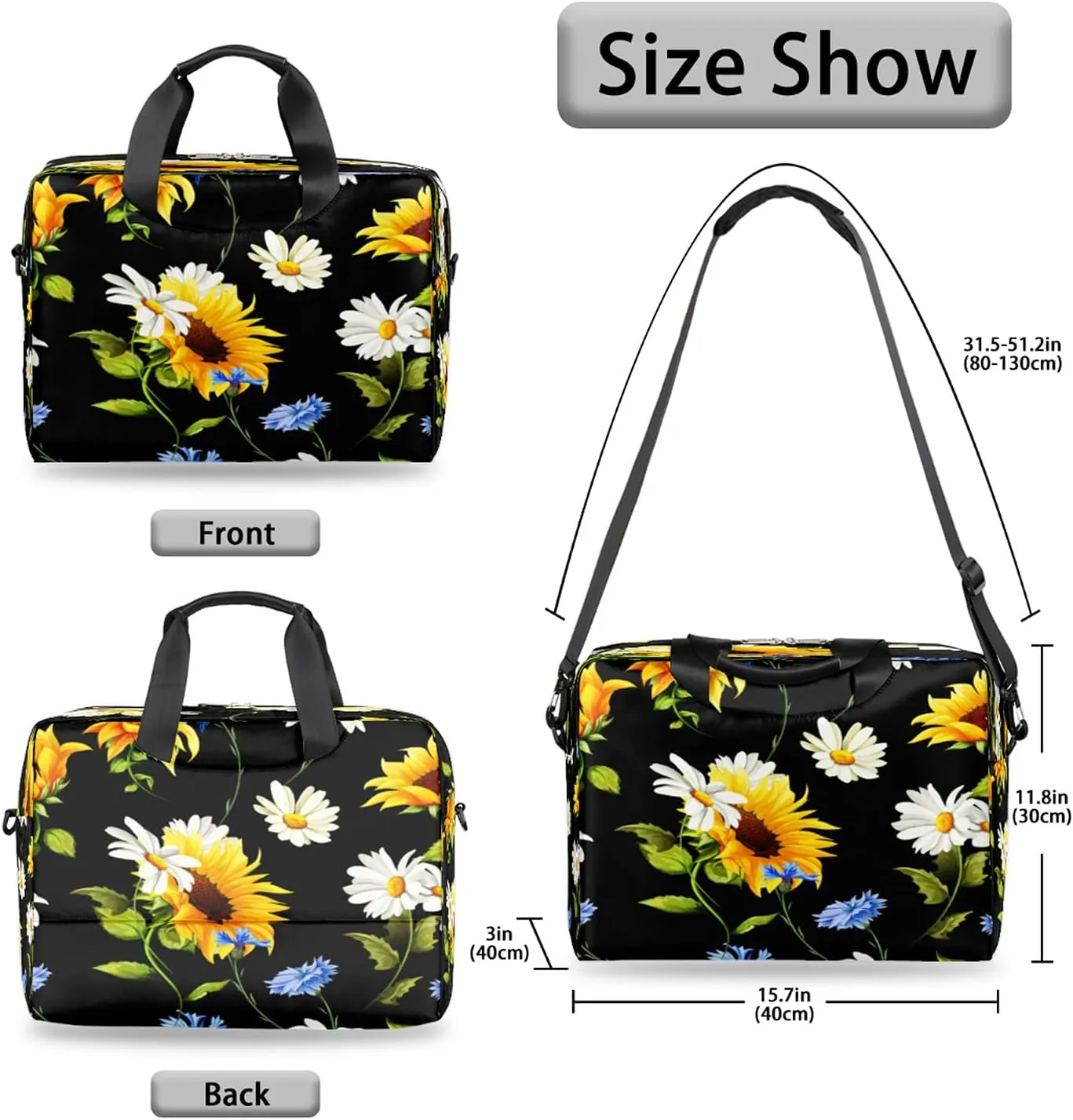Cute Laptop Shoulder Bag for Women Men, Computer Laptop Bag Laptop Sleeve Case Laptop Satchel Briefcase Carrying Bag QA-1
