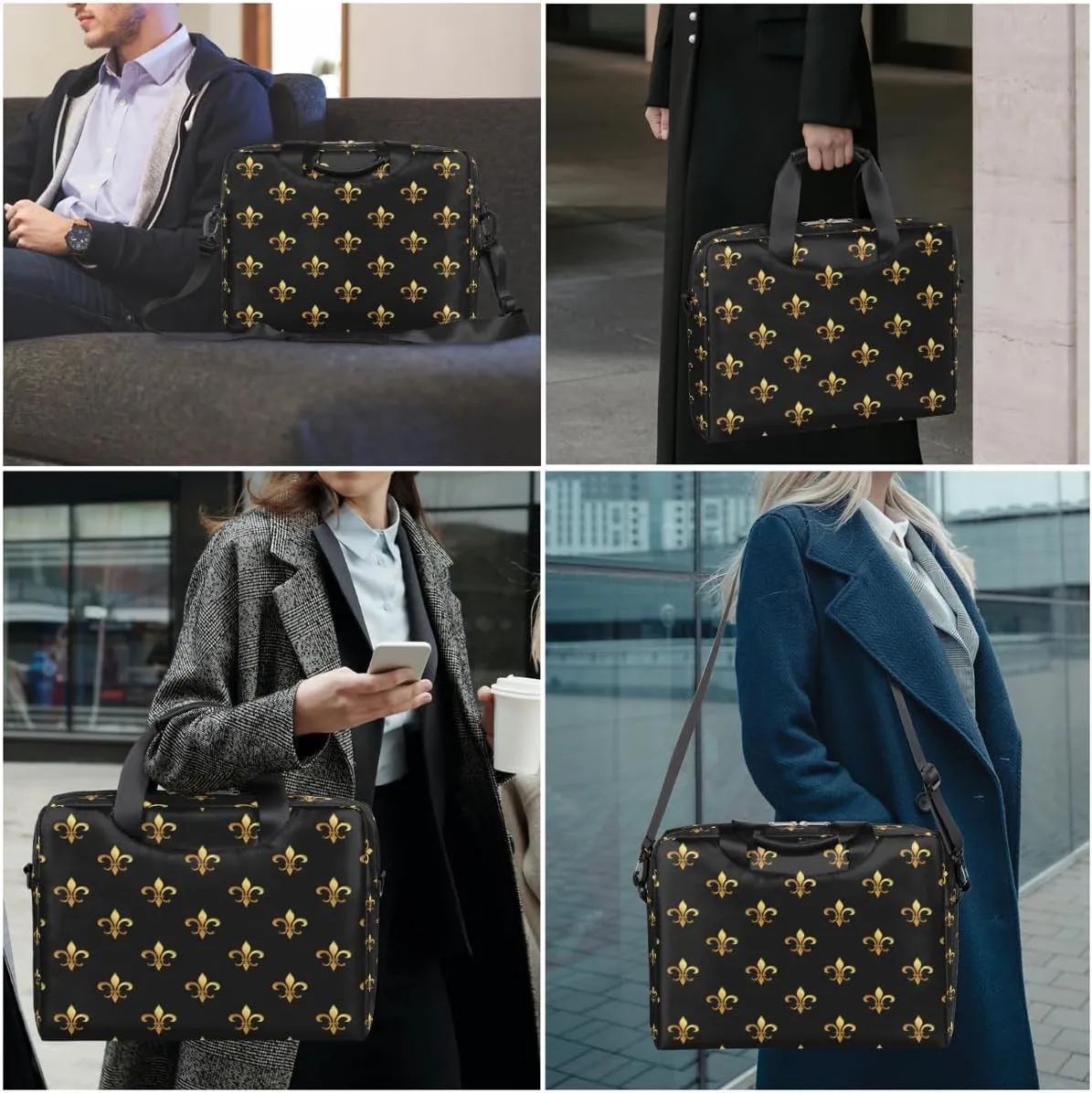 Cute Laptop Shoulder Bag for Women Men, Computer Laptop Bag Laptop Sleeve Case Laptop Satchel Briefcase Carrying Bag QA-1
