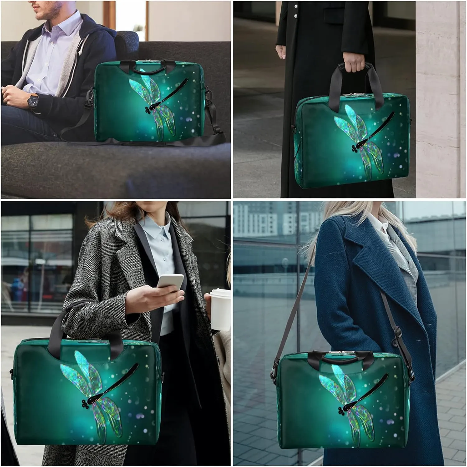 Cute Laptop Shoulder Bag for Women Men, Computer Laptop Bag Laptop Sleeve Case Laptop Satchel Briefcase Carrying Bag QA-1