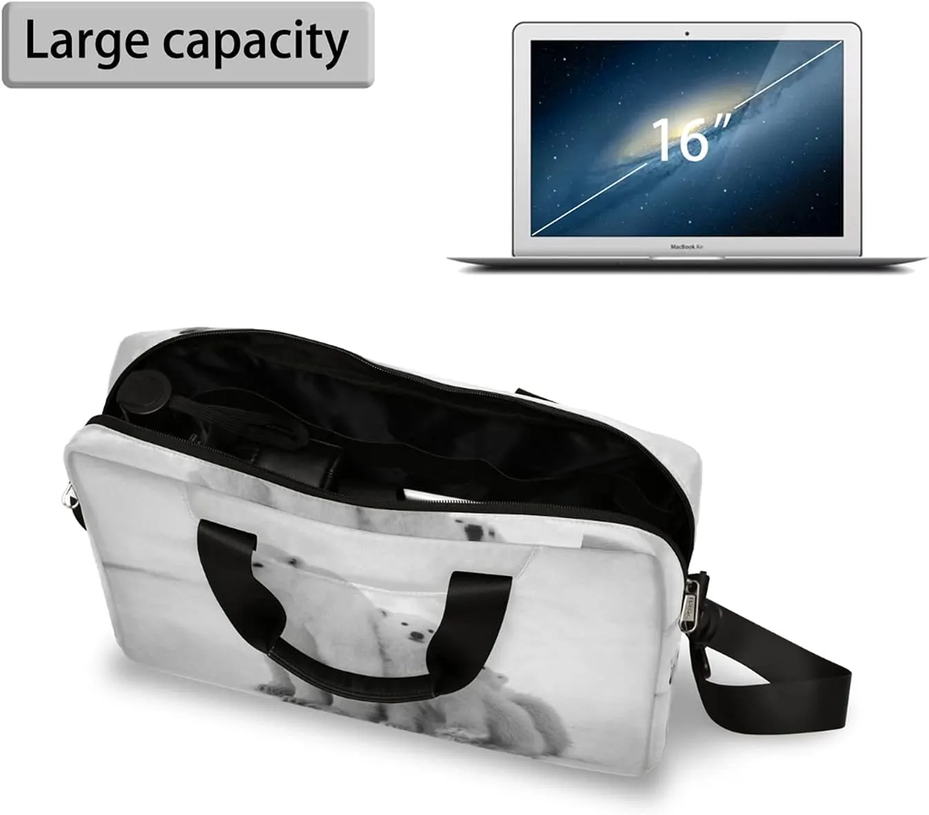 Cute Laptop Shoulder Bag for Women Men, Computer Laptop Bag Laptop Sleeve Case Laptop Satchel Briefcase Carrying Bag QA-1