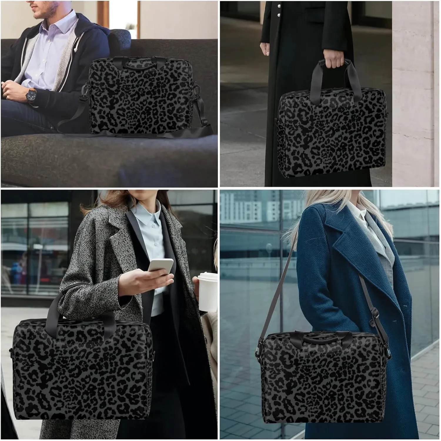 Cute Laptop Shoulder Bag for Women Men, Computer Laptop Bag Laptop Sleeve Case Laptop Satchel Briefcase Carrying Bag QA-1