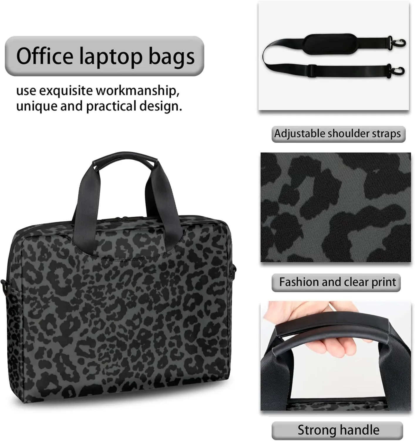 Cute Laptop Shoulder Bag for Women Men, Computer Laptop Bag Laptop Sleeve Case Laptop Satchel Briefcase Carrying Bag QA-1