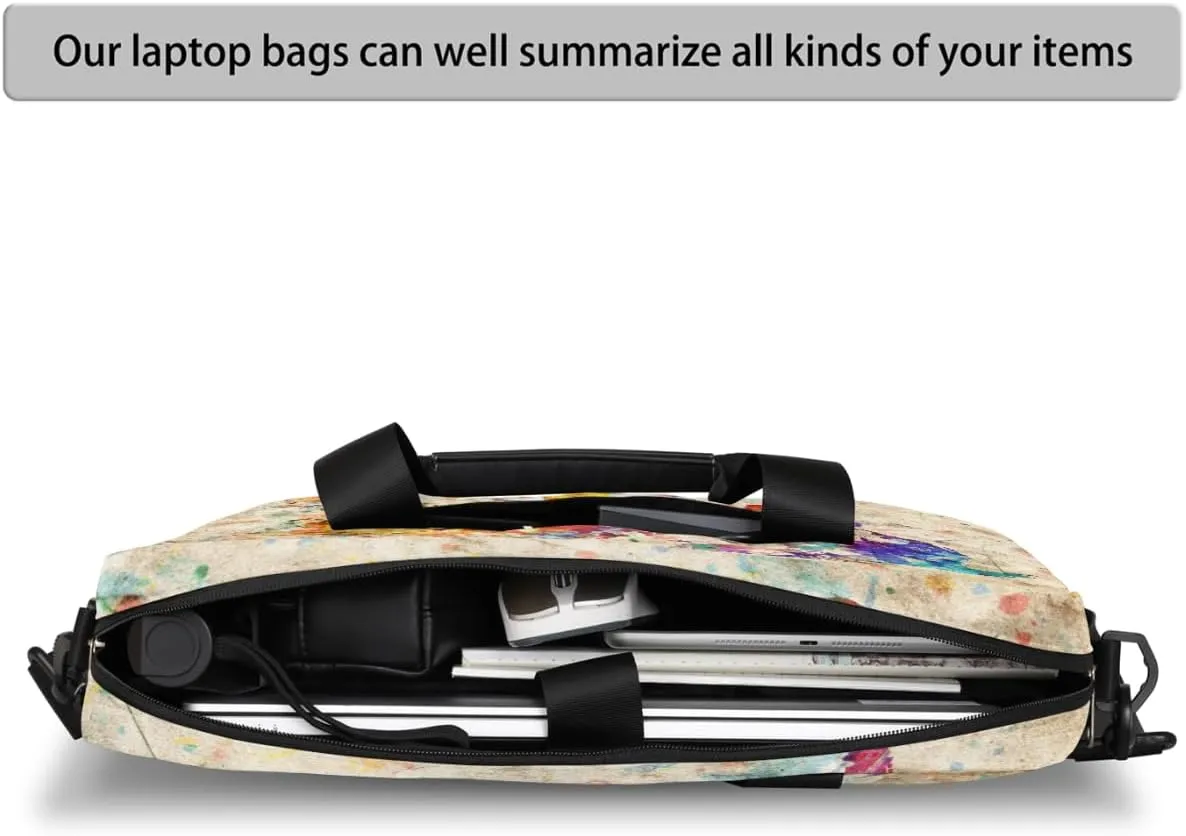 Cute Laptop Shoulder Bag for Women Men, Computer Laptop Bag Laptop Sleeve Case Laptop Satchel Briefcase Carrying Bag QA-1