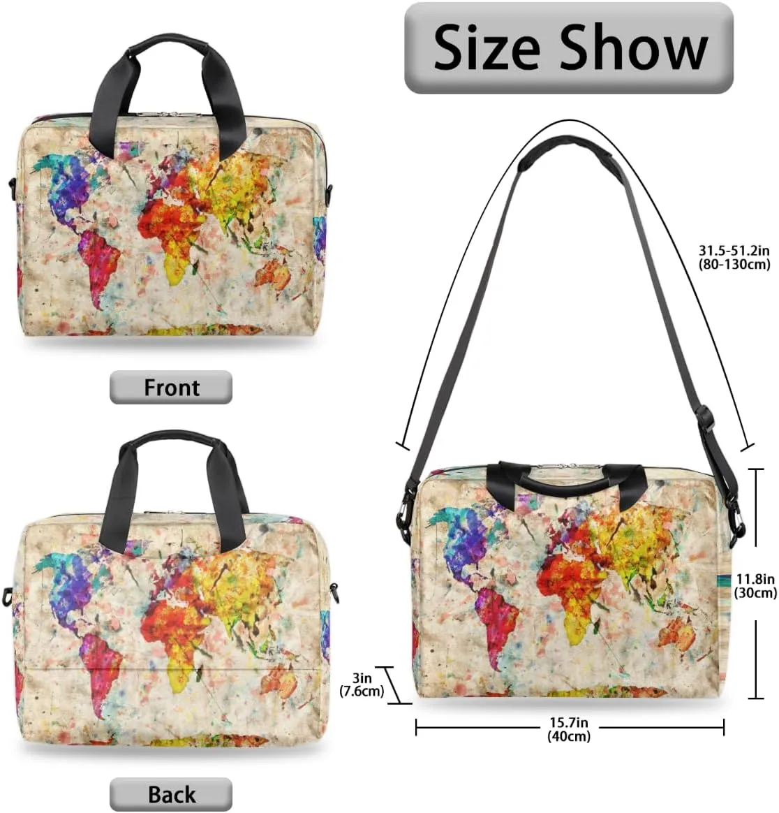 Cute Laptop Shoulder Bag for Women Men, Computer Laptop Bag Laptop Sleeve Case Laptop Satchel Briefcase Carrying Bag QA-1